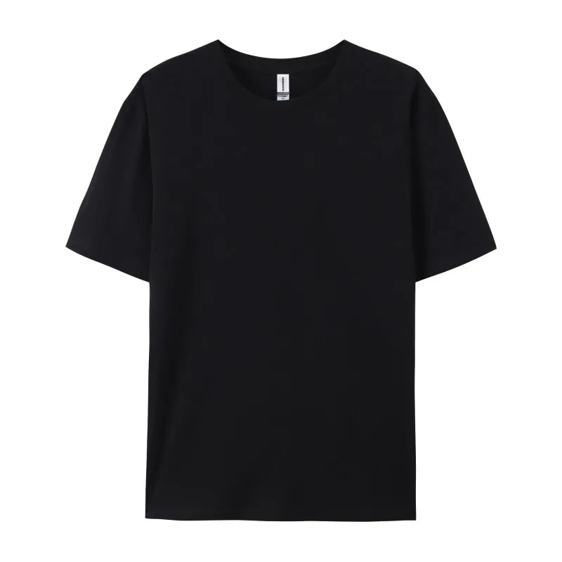 2025 Plus Size S-6xl 180gsm 100% Cotton Short Sleeve T Shirt Men And Women Tops Tee Customize Printing Of Your Images Text Logo