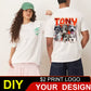 2025 Plus Size S-6xl 180gsm 100% Cotton Short Sleeve T Shirt Men And Women Tops Tee Customize Printing Of Your Images Text Logo