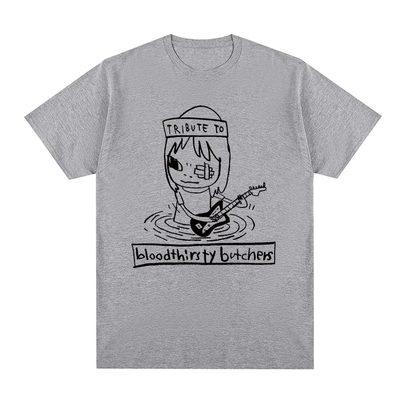 Yoshitomo Nara rock guitar t-shirt Cotton Men T shirt New TEE TSHIRT Womens tops