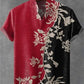 Chemise confortable à manches courtes en lin pour homme, motif géométrique tendance, décontractée, impression 3D HD, livraison r