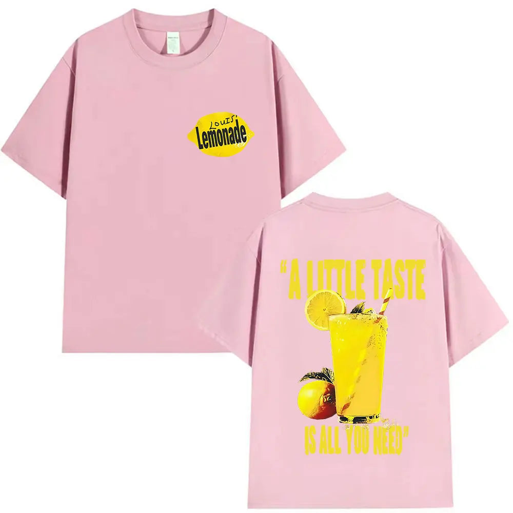 Louis Tomlinson Lemonade A Little Taste Is All You Need New Album 2025 Print T Shirts Men Women Fashion Oversized Cotton T-shirt