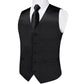 Wedding Party Green Men's Vest Shirt Accessories Fashion chaleco hombre for Man Four Seasons Wear Wholesale Necktie Handkerchief