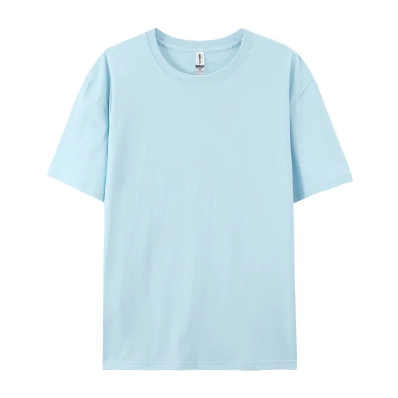 2025 Plus Size S-6xl 180gsm 100% Cotton Short Sleeve T Shirt Men And Women Tops Tee Customize Printing Of Your Images Text Logo