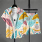 Hawaiian Shirt Style Men's Short-sleeved Shirt Summer Short-sleeved Shirt Beach Short Suit Street Casual Y2k Mens Shorts Leisure
