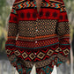 Men's Shirt Long Sleeve Lapel Loose Casual Outdoor Spring Summer High Quality Material Map Stitching Plaid 3D Printing Plus Size