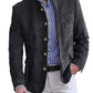 Autumn Winter Men's Casual Blazer Fashion Single-Breasted Snowflake Fleece Jacket Solid Color Daily Work Business Party Coats