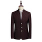 Suit (Blazer+ Pants) Men's Fashion Gentleman Business Outdoor Standing Collar Gentleman Wedding Work Casual MAO Suit