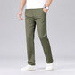 Men's Fashion Casual Pants Classic Style Business Straight Brand Fashion Anti-wrinkle Trousers Solid Color ArmyGreen Beige Khaki