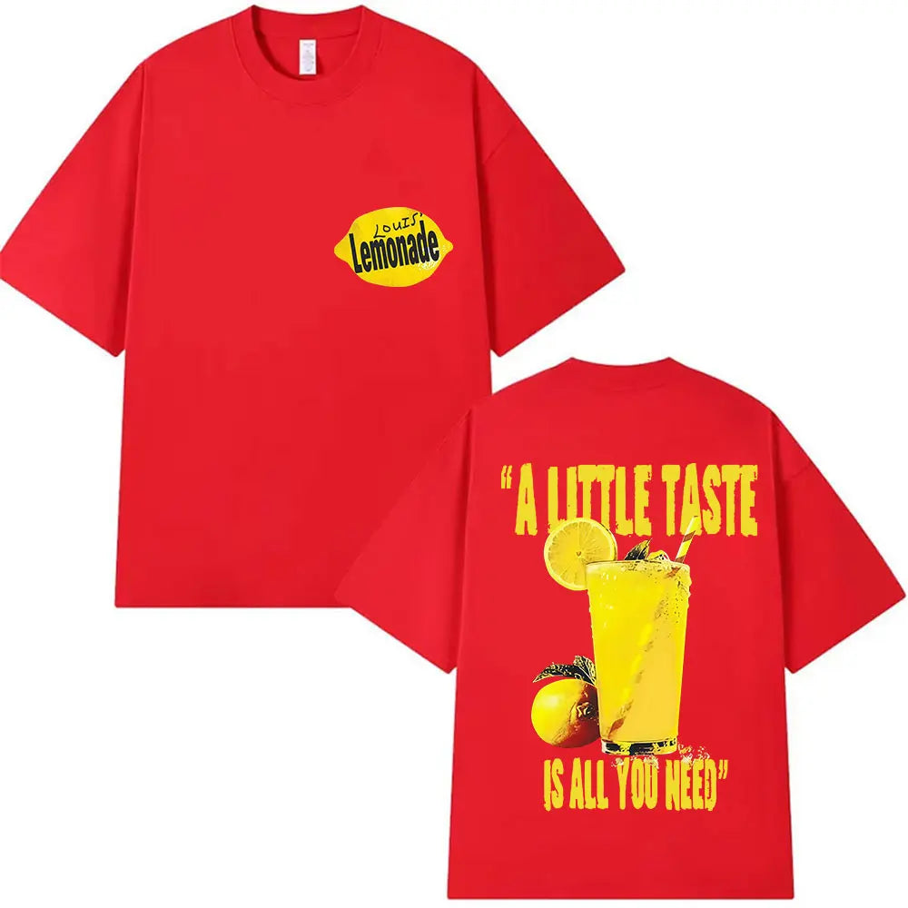 Louis Tomlinson Lemonade A Little Taste Is All You Need New Album 2025 Print T Shirts Men Women Fashion Oversized Cotton T-shirt