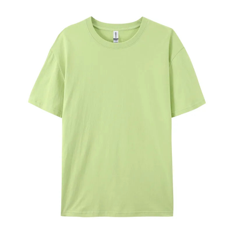2025 Plus Size S-6xl 180gsm 100% Cotton Short Sleeve T Shirt Men And Women Tops Tee Customize Printing Of Your Images Text Logo