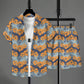 Hawaiian Shirt Style Men's Short-sleeved Shirt Summer Short-sleeved Shirt Beach Short Suit Street Casual Y2k Mens Shorts Leisure