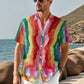 Men's Shirt Ethnic pattern design 3D Printed Christ Summer Short Sleeve Daily Street Tops Button Summer Men's Clothes