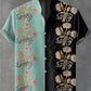 Chemise confortable à manches courtes en lin pour homme, motif géométrique tendance, décontractée, impression 3D HD, livraison r