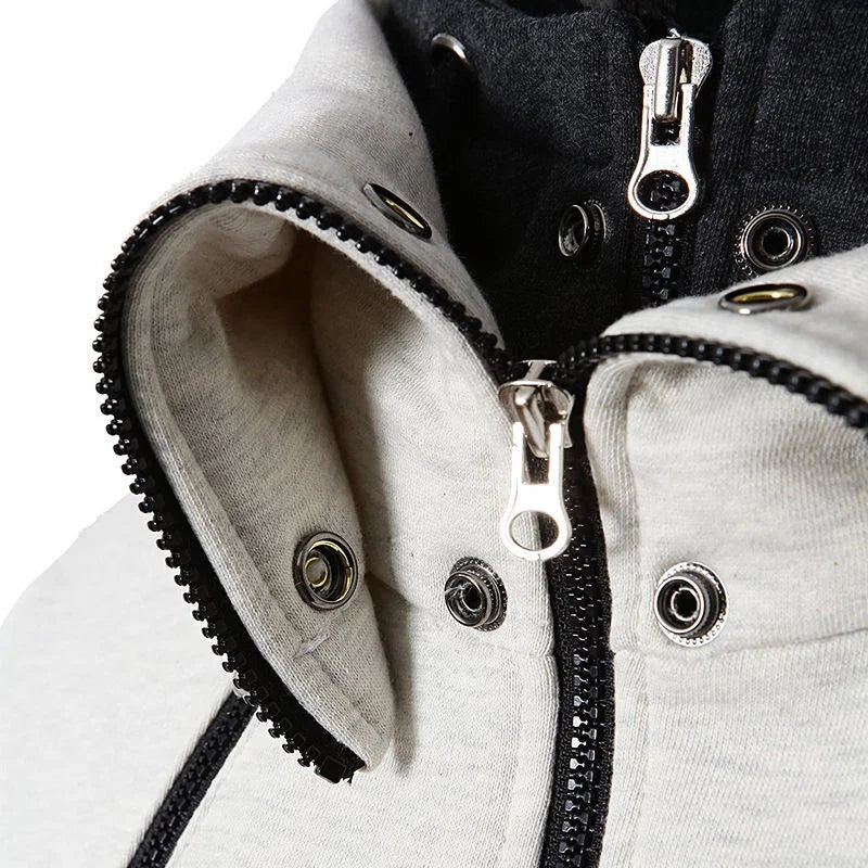 New Fashion Men's  Winter Custom Your Logo  Jacket Hoodies Long Sleeve Outdoor Sportswear Male Hoodie Jacket