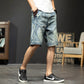 Men's Denim Shorts Cargo Multi-pocket Baggy Five-Point Jeans Shorts Fat Large Size Denim Shorts Plus Size 40 42 44