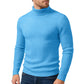 Winter New Style Men's Long-sleeved High-neck Casual Slim-fitting Knitted Pullover Warm and Comfortable Striped Jacket Top