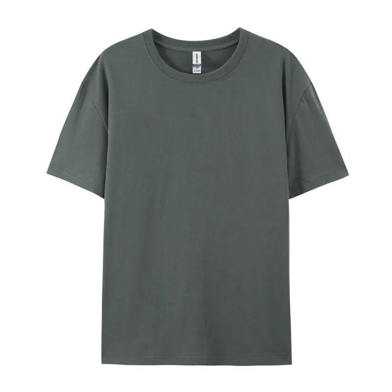 2025 Plus Size S-6xl 180gsm 100% Cotton Short Sleeve T Shirt Men And Women Tops Tee Customize Printing Of Your Images Text Logo