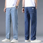 Lyocell Business Jeans Men's Spring Thin Casual Straight Fashion Loose Brand Pants Comfortable Male Denim Trousers Versatile