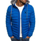 Men's new autumn and winter lightweight cotton-padded jacket, fashionable hooded jacket, outdoor sports hiking men's short coat