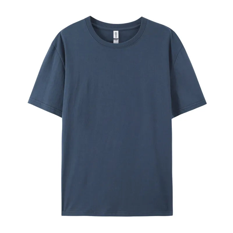 2025 Plus Size S-6xl 180gsm 100% Cotton Short Sleeve T Shirt Men And Women Tops Tee Customize Printing Of Your Images Text Logo