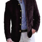 Autumn Winter Men's Casual Blazer Fashion Single-Breasted Snowflake Fleece Jacket Solid Color Daily Work Business Party Coats