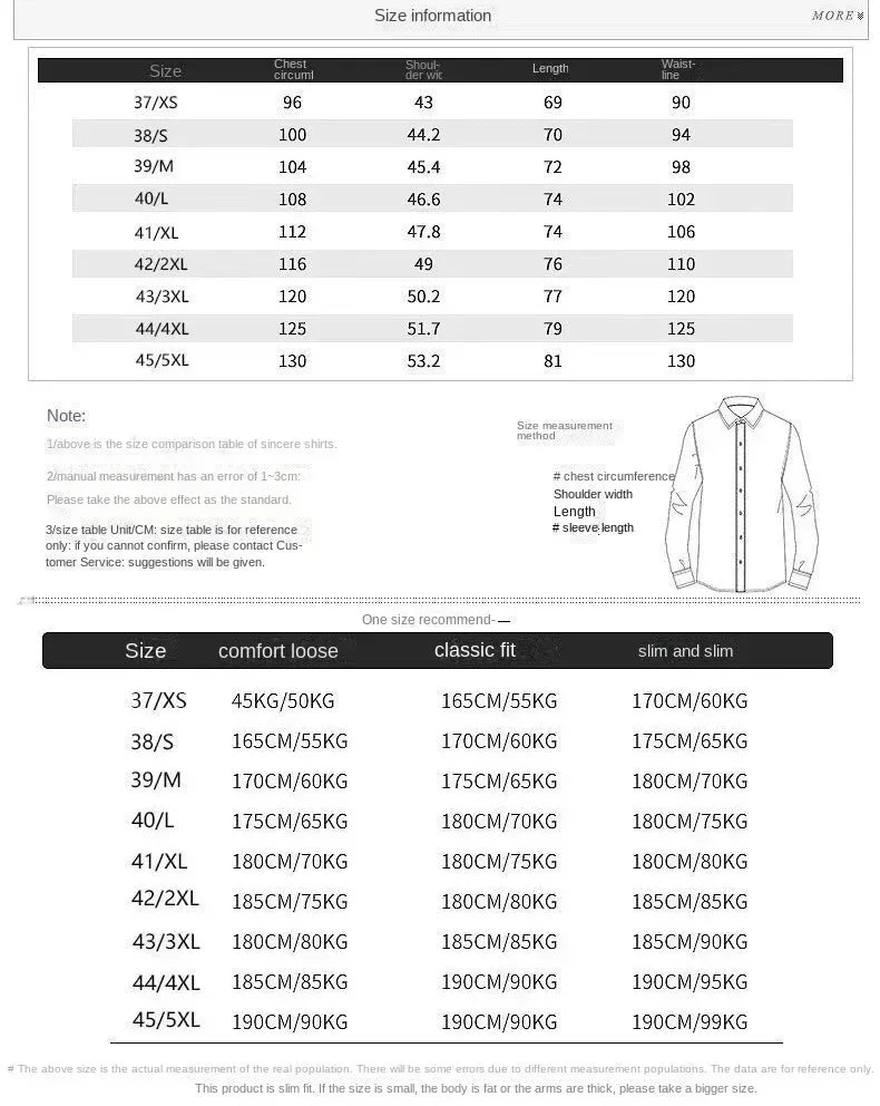 Men's Long Sleeved Shirt Spring and AutumnWhite Casual High Cotton Anti Wrinkle Professional Dress Shirt Men's Diamond Button