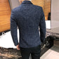 Solid Color Men's Fashion Casual Outdoor Gentleman Business Wedding Trend Slim-fit Formal Dress British Style Wedding Blazer
