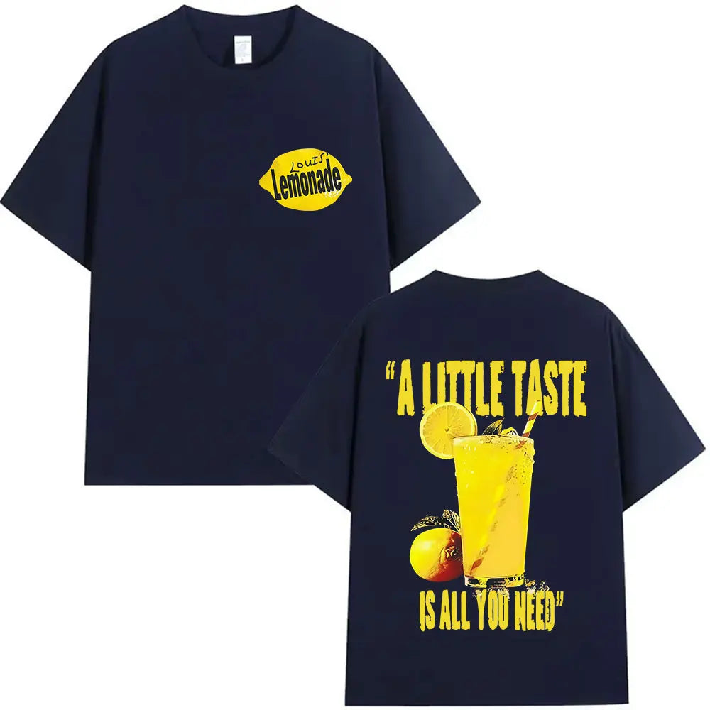 Louis Tomlinson Lemonade A Little Taste Is All You Need New Album 2025 Print T Shirts Men Women Fashion Oversized Cotton T-shirt