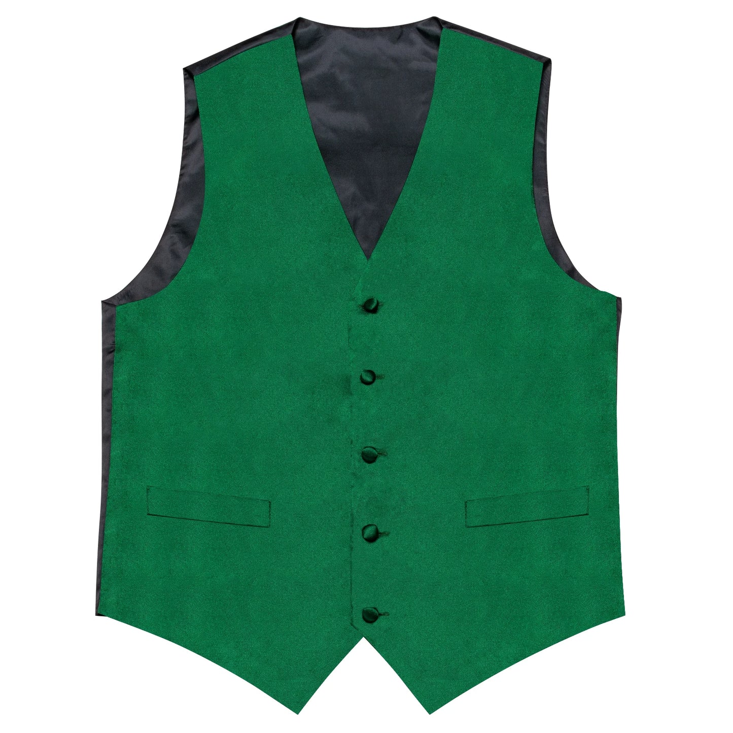 Wedding Party Green Men's Vest Shirt Accessories Fashion chaleco hombre for Man Four Seasons Wear Wholesale Necktie Handkerchief