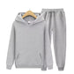 2026 men's autumn and winter casual two-piece hooded sweatshirt and pocket pants regular fit outdoor sports set