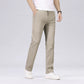 Men's Fashion Casual Pants Classic Style Business Straight Brand Fashion Anti-wrinkle Trousers Solid Color ArmyGreen Beige Khaki