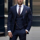 New Beige Business Suit Men Tuxedos Groom Groomsman Prom Wedding Party Formal 3 Piece Set Jacket Vest Pants