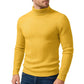Winter New Style Men's Long-sleeved High-neck Casual Slim-fitting Knitted Pullover Warm and Comfortable Striped Jacket Top