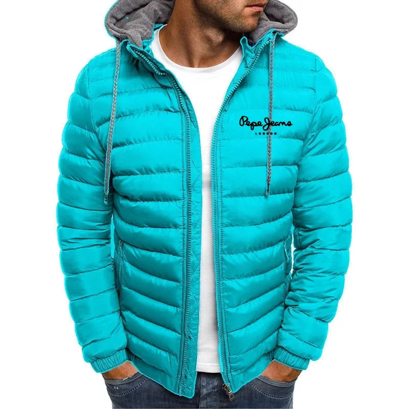 2024 Autumn And Winter Male Loose Overcoat Clothing Outdoor Casual Sportswear Fashion Streetwear Style Hooded Warm Zipper Jacket