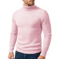 Winter New Style Men's Long-sleeved High-neck Casual Slim-fitting Knitted Pullover Warm and Comfortable Striped Jacket Top