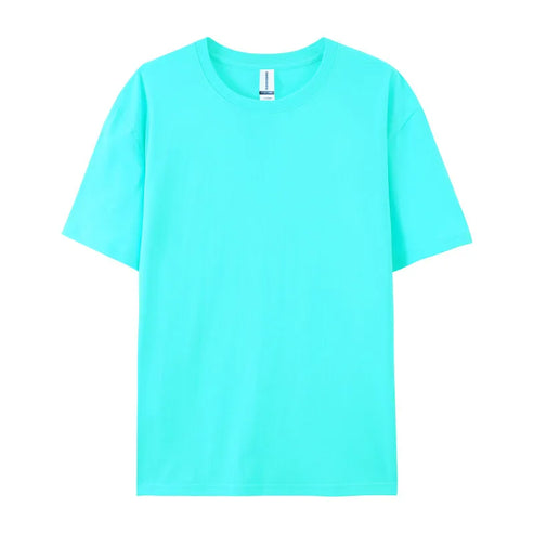 2025 Plus Size S-6xl 180gsm 100% Cotton Short Sleeve T Shirt Men And Women Tops Tee Customize Printing Of Your Images Text Logo