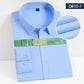 Bamboo Fiber 8XL Men's Shirt Long Sleeve Business Camisa Social Work Blue Gray Black White Long Sleeve Shirt for Men Slim Fit