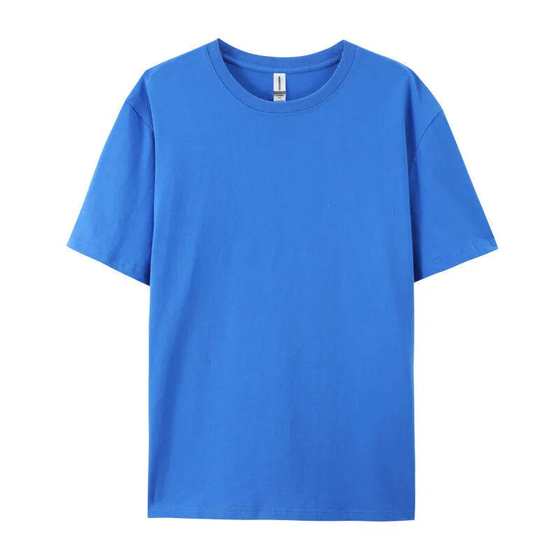 2025 Plus Size S-6xl 180gsm 100% Cotton Short Sleeve T Shirt Men And Women Tops Tee Customize Printing Of Your Images Text Logo
