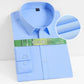 Bamboo Fiber 8XL Men's Shirt Long Sleeve Business Camisa Social Work Blue Gray Black White Long Sleeve Shirt for Men Slim Fit