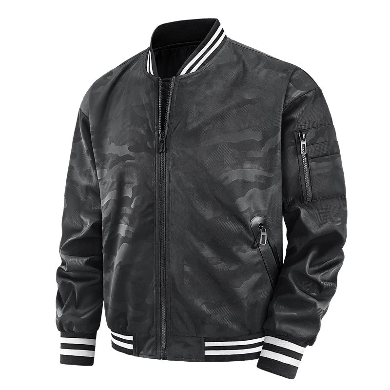 Autumn Men's Bomber Jackets Fashion Men Stretwear Windbreaker Pilot Coats Men Sports Baseball Uniform Jacket Clothing Large Size