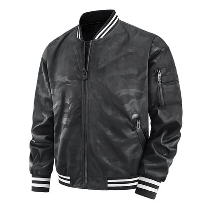 Autumn Men's Bomber Jackets Fashion Men Stretwear Windbreaker Pilot Coats Men Sports Baseball Uniform Jacket Clothing Large Size
