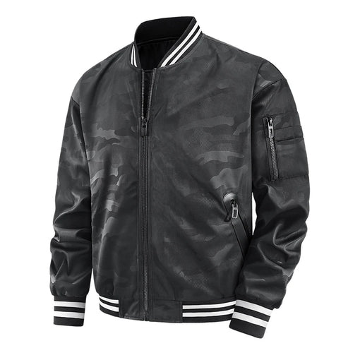 Autumn Men's Bomber Jackets Fashion Men Stretwear Windbreaker Pilot Coats Men Sports Baseball Uniform Jacket Clothing Large Size