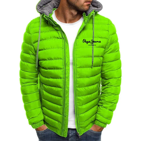 2024 Autumn And Winter Male Loose Overcoat Clothing Outdoor Casual Sportswear Fashion Streetwear Style Hooded Warm Zipper Jacket