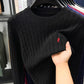 Luxury pony embroidery designer brand sweater men's new fashion unique jacquard comfort Paul casual knitted round neck pullover