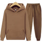 2026 men's autumn and winter casual two-piece hooded sweatshirt and pocket pants regular fit outdoor sports set