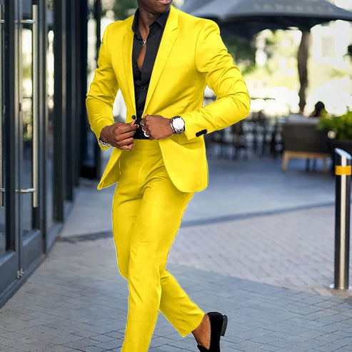 Fashion Black Slim Fit Men Suits Wedding Tuxedos Business Party Prom Best Blazer Sets Masculino 2 Piece Costume Homme Coat Pants