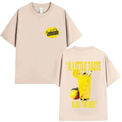 Louis Tomlinson Lemonade A Little Taste Is All You Need New Album 2025 Print T Shirts Men Women Fashion Oversized Cotton T-shirt