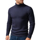 Winter New Style Men's Long-sleeved High-neck Casual Slim-fitting Knitted Pullover Warm and Comfortable Striped Jacket Top