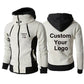 New Fashion Men's  Winter Custom Your Logo  Jacket Hoodies Long Sleeve Outdoor Sportswear Male Hoodie Jacket