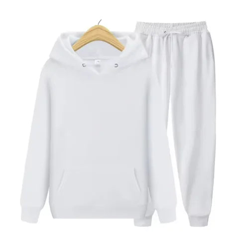 2026 men's autumn and winter casual two-piece hooded sweatshirt and pocket pants regular fit outdoor sports set